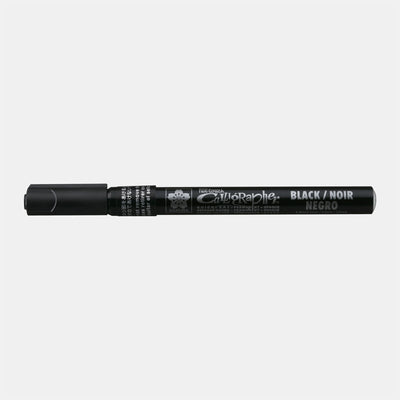 Sakura Kalligraphie stapelt 1,8 mm Aluminium Melamin Schwarz