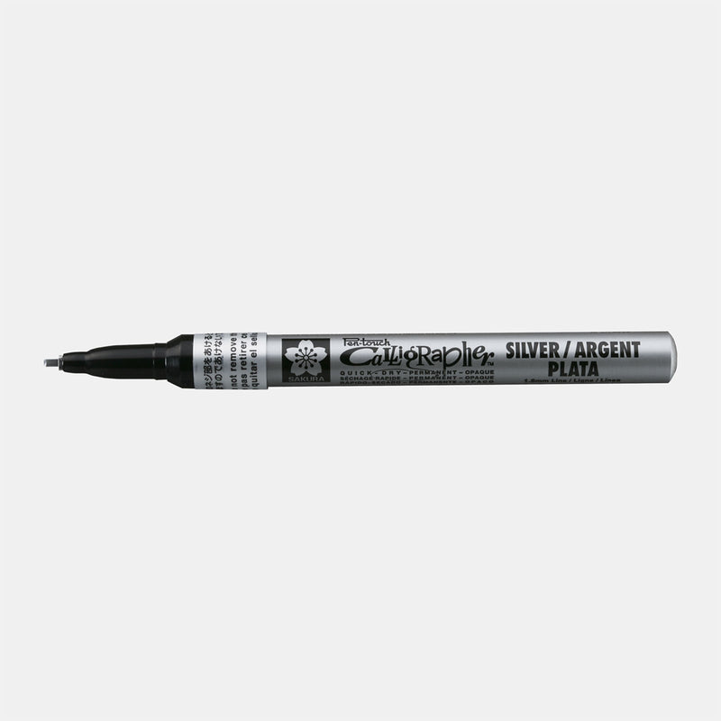 Sakura Pen-Touch Dauermarker Kalligraphie 1,8 mm Silber