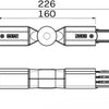 Xts Eckstück verstellbar für. Schiene 3-phasig schwarz - 5050044