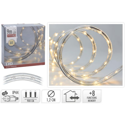 Schlangenbeleuchtung LED 9m warmweiß