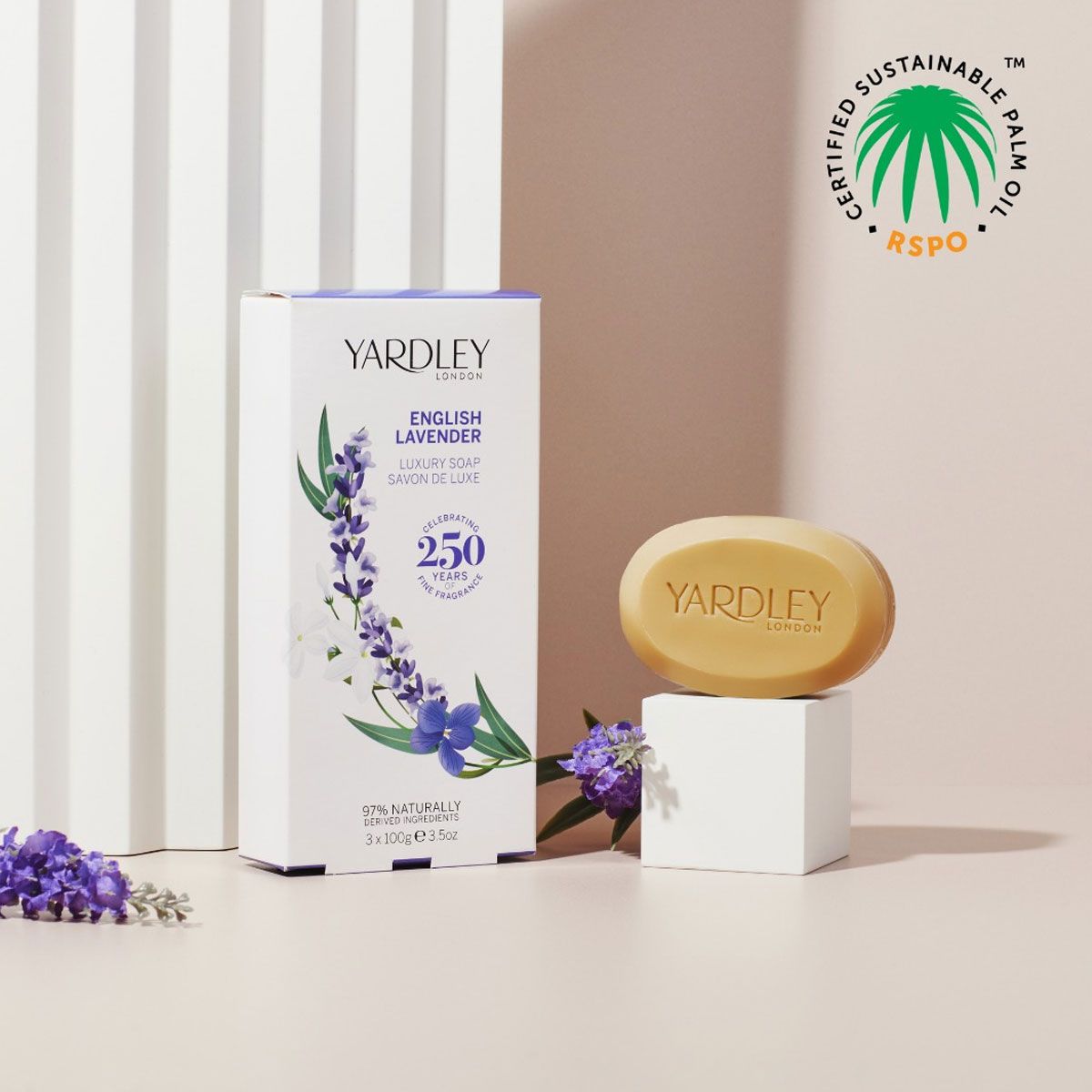 Yardley London English Seife Lavendel 3x100gr.