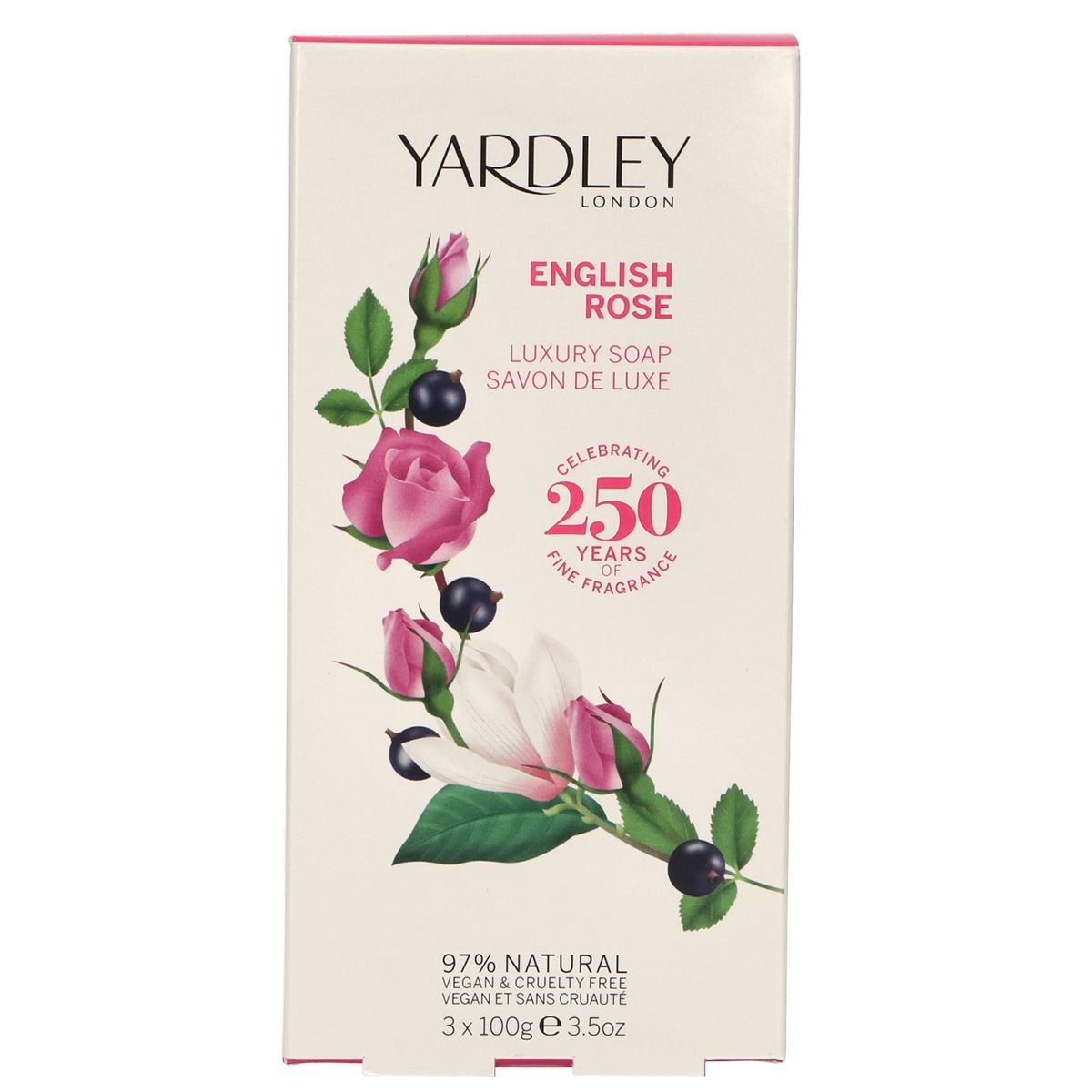 Yardley London English Seife Rose 3x100gr.