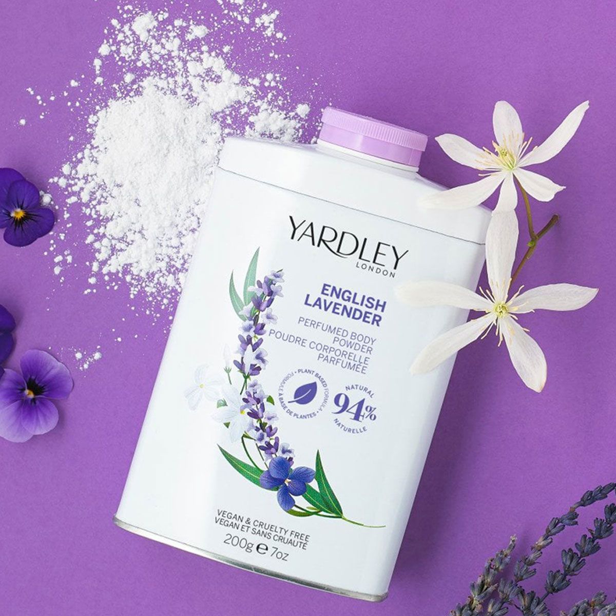 Yardley London English Talk Pulver Lavender 200gr.