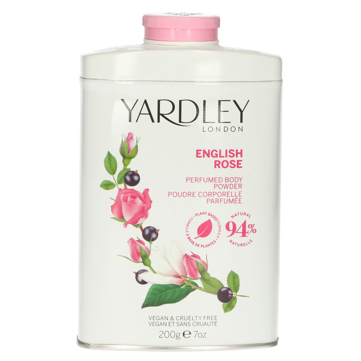 Yardley London English Talk Pulver Rose 200gr.