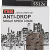 Ybn Singlespeed E-Bike Kette S512E S2 136 links 1 2"x1 8"