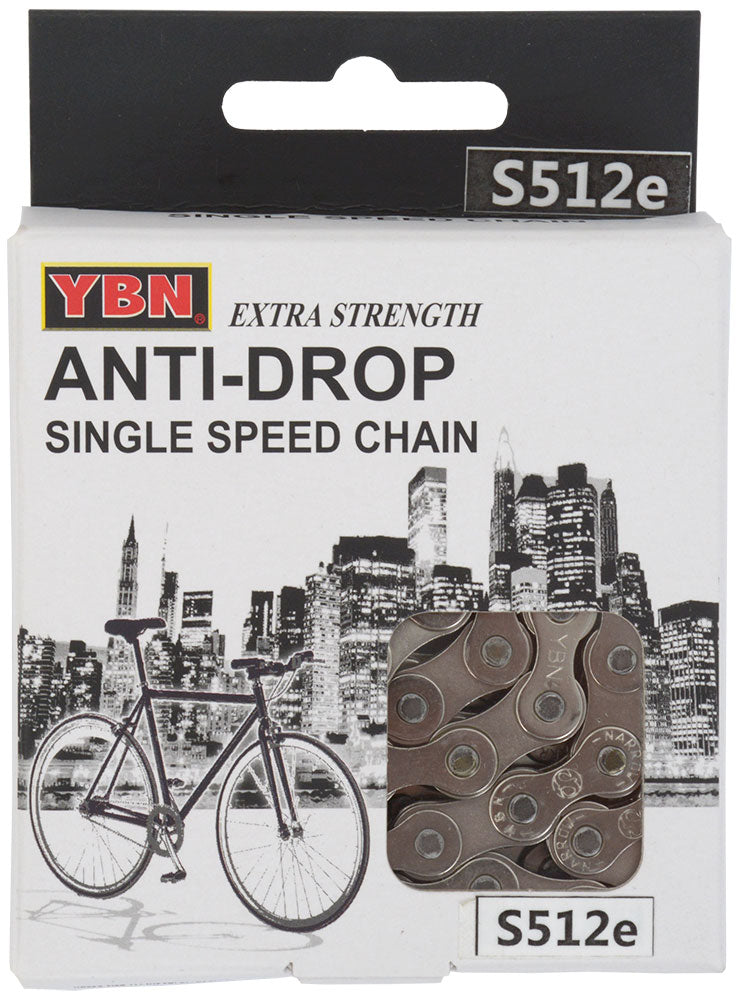 Ybn Singlespeed E-Bike Kette S512E S2 136 links 1 2"x1 8"