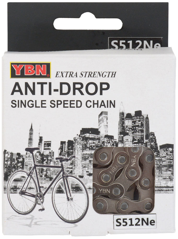 YBN Singlespeed E-Bike Kette S512NE S2 136 links 1 2"x3 32"
