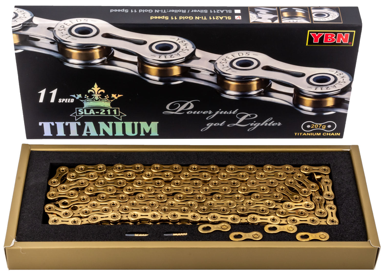Ybn SLA 211 Titan 11-fach Kette mit Hohlbolzen