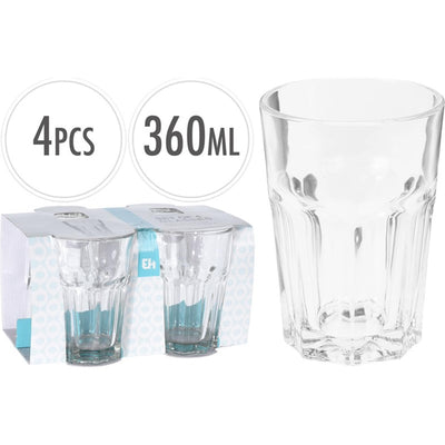 Trinkglas Set 360 ml 4 Stücke