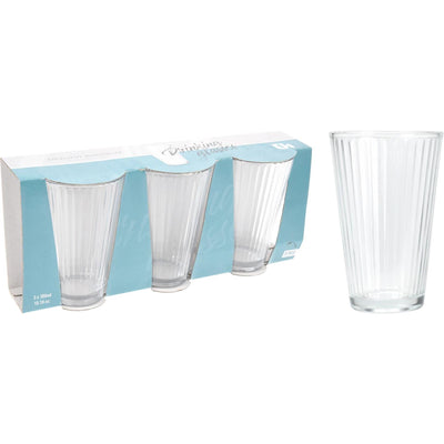 Excellent Houseware Trinkglas-Set, 3-teilig, 300 ml