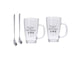 Excellent Houseware Latte Macchiato-Set, 4-teilig, 300 ml