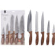 Ausgezeichnetes Haushaltsmesser-Set, 5-teilig, Holzdesign