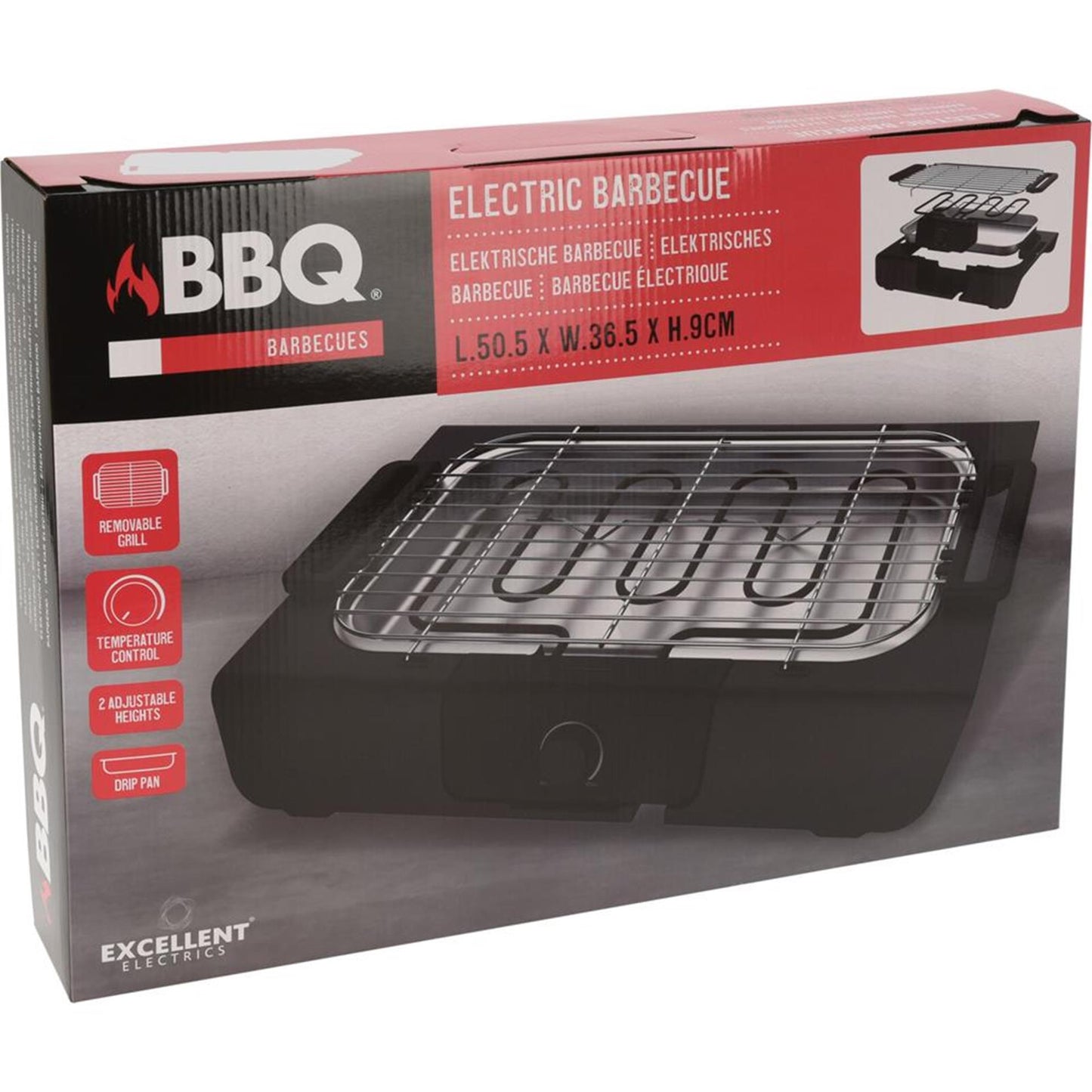 Progarden Progarden Barbecue Electric 2000 W Schwarz