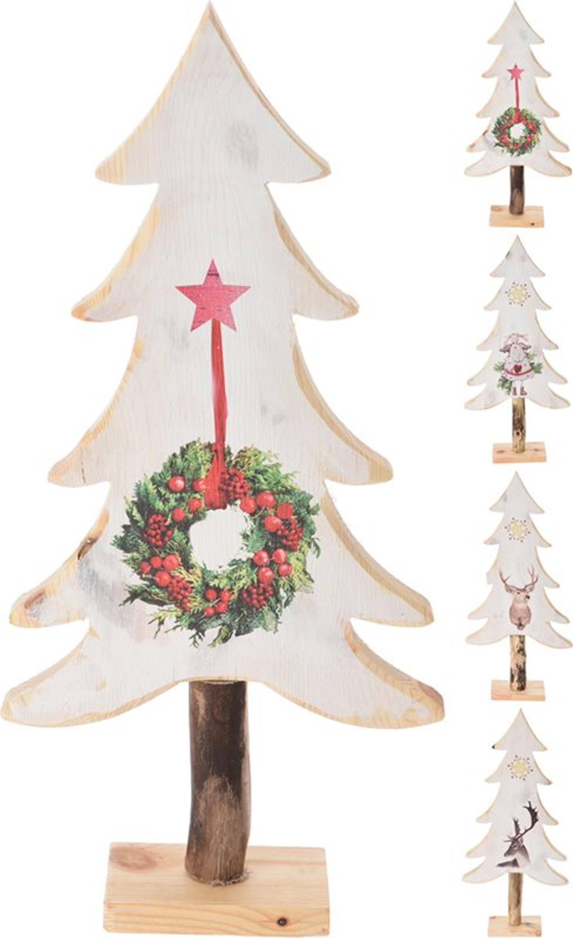 Home-Styling-Weihnachtsbaum mit Weihnachtsdruck, 40 cm