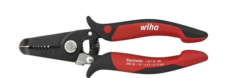 Wiha Abisolierzange elektronische Abisolierpositionen | 0,4–1,3 mm – 33472 – 33472