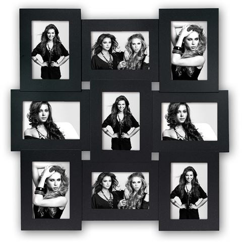 Zep Fotorahmen AF33B Vicenza Schwarz für 9 Fotos