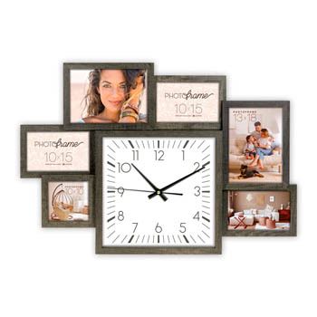 ZEP -Fotorahmen mit Uhr UT658 Losanna für 6 Fotos