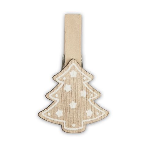 Zep Weihnachtskit Holzklammern braune Lk39b 8 Stück