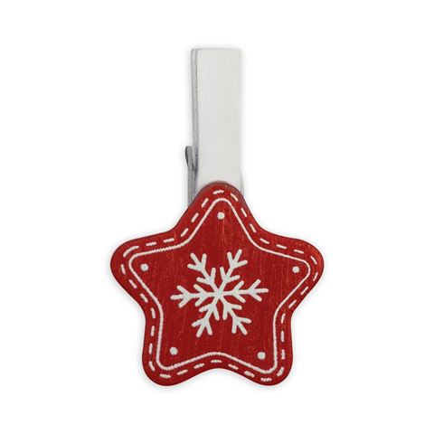 Zep Christmas Kit Holzklammern Rot Lk38r 8 Stück