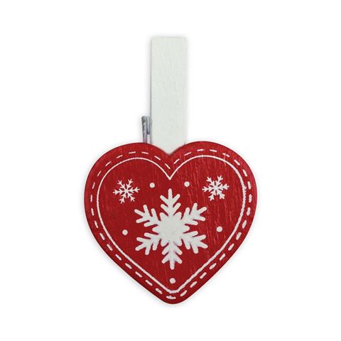 Zep Christmas Kit Holzklammern Rot Lk38r 8 Stück