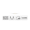 Silberdraht blinkende LED WW 100 LEDs 495cm