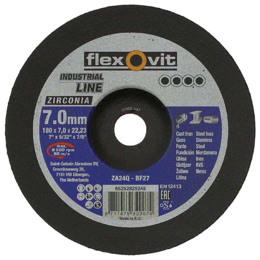 Flexovit abs zirkonia 125x7x22,23 za24q t27 edelstahl | 10 Stk