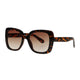 Spectrum Spectrum Sonnenbrille Statement Butterfly Tortoise Brown Glass Ladies