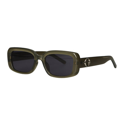 Spectrum Spectrum Sonnenbrille trendiger Winkel grünes Rauchglas Frauen