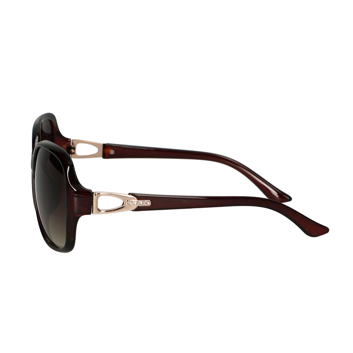 Spektrum Sonnenbrille dunkelbraune runde Damen