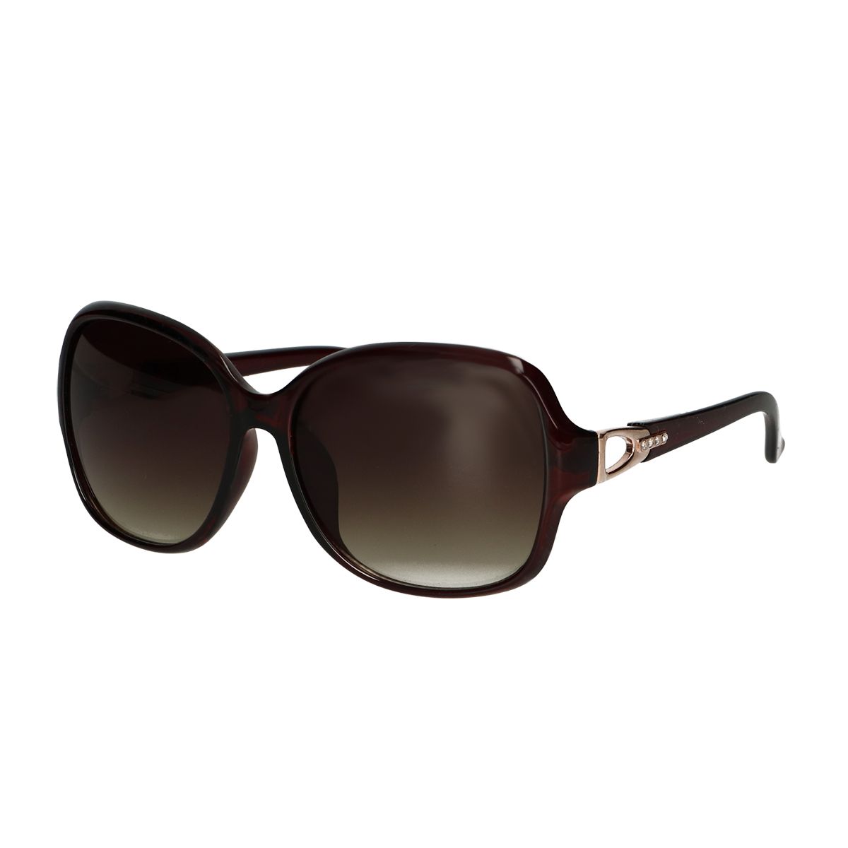 Spektrum Sonnenbrille dunkelbraune runde Damen