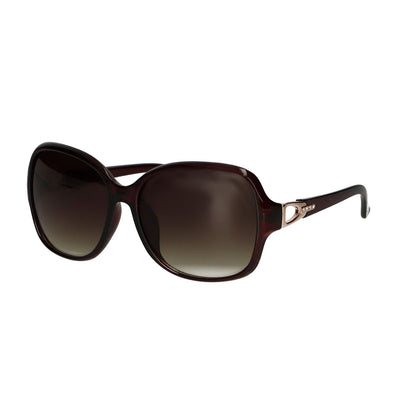 Spektrum Sonnenbrille dunkelbraune runde Damen