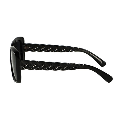 Spektrum Sonnenbrille Schwarze geflochtene Damen