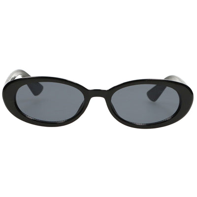 Spectrum Sonnenbrille oval schwarz Rauchglas Damen