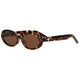 Spectrum Sonnenbrille oval havannabraunes Glas Damen