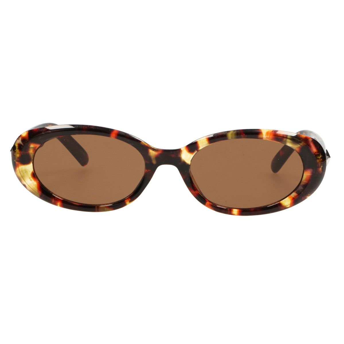 Spectrum Sonnenbrille oval havannabraunes Glas Damen