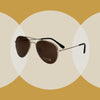 Spectrum Spectrum Sonnenbrille Pilot Gold Brown Gentlemen
