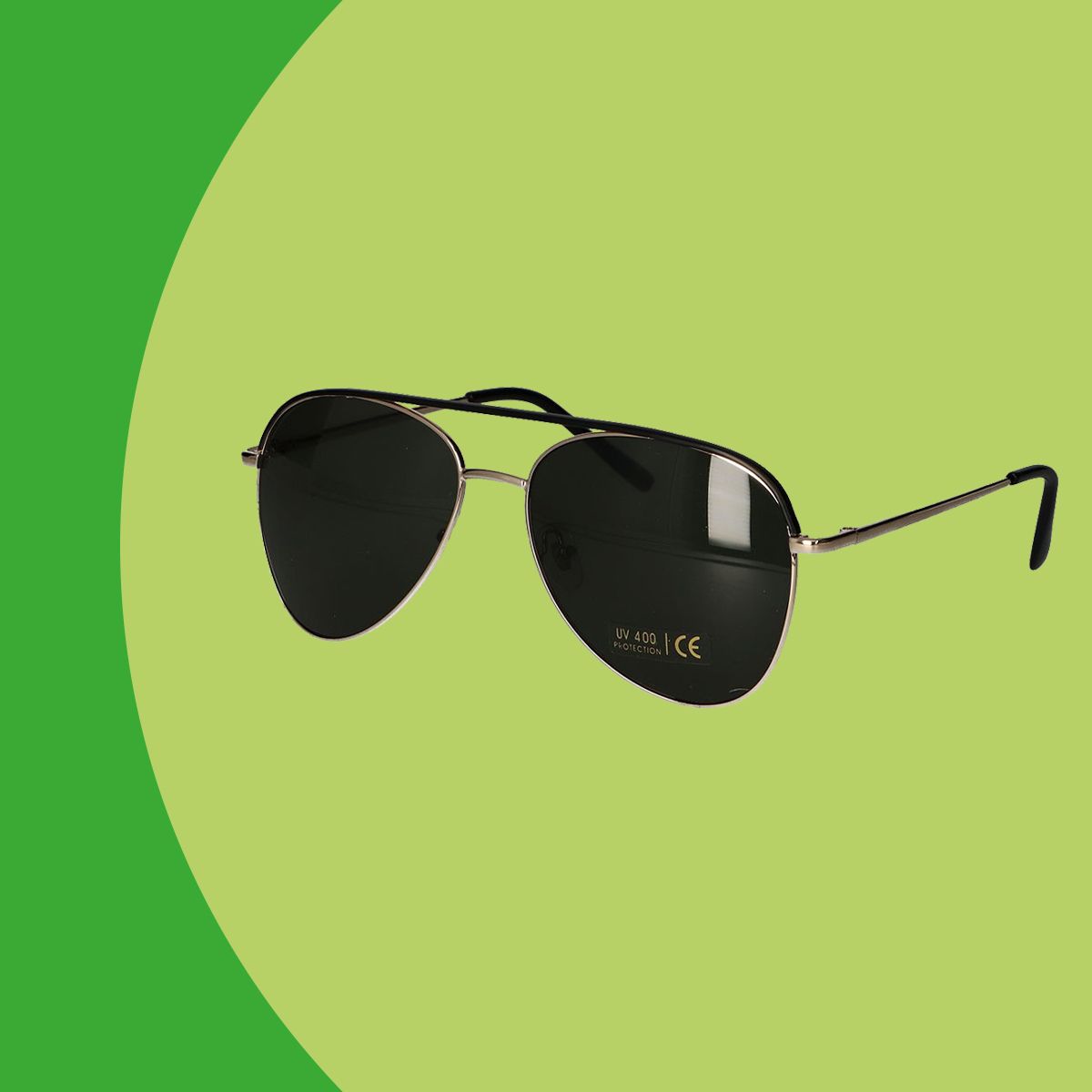 Spectrum Spectrum Sonnenbrille Pilot Gold Black Green Gentlemen