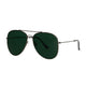 Spectrum Sonnenbrille Pilot Silbergrün Glas