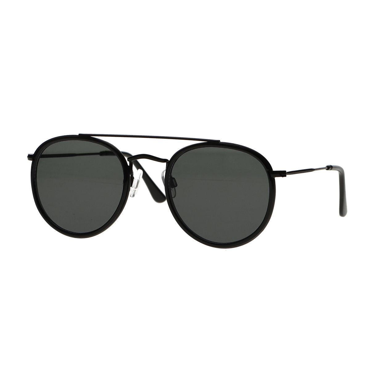 Spectrum Spectrum Sonnenbrille Doppelbrücke Grüne schwarze Glasmänner