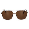 Spectrum Sonnenbrille Pilot braune Männer
