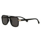 Spectrum Sonnenbrille schwarz rechteckig Rauchglas Herren