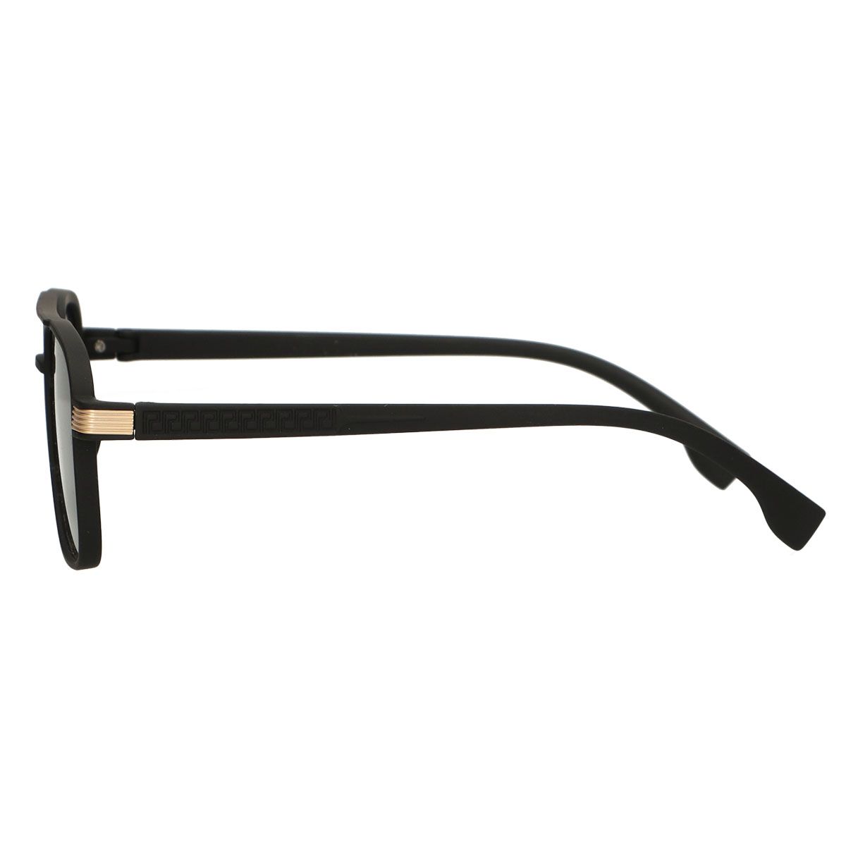 Spectrum Sonnenbrille schwarz rechteckig Rauchglas Herren