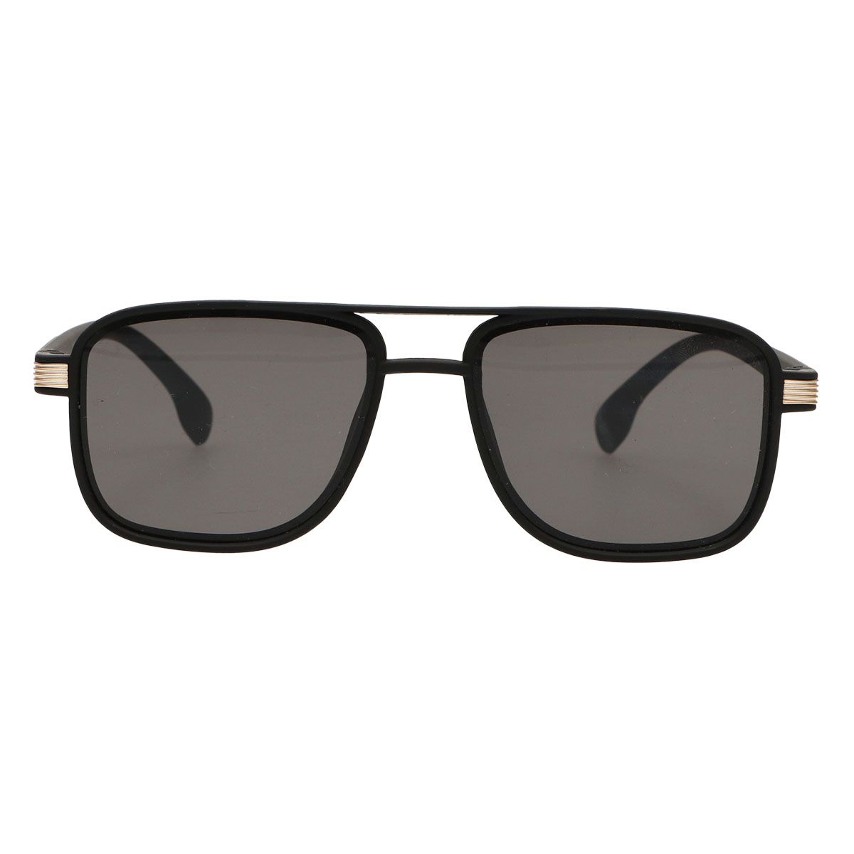 Spectrum Sonnenbrille schwarz rechteckig Rauchglas Herren