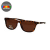 Spektrum Spektrum polarisierte Sonnenbrille Rechteck Schildkröte braune Damen