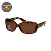 Spektrum Spektrum polarisierte Sonnenbrille Ovale Schildkröte braune Damen