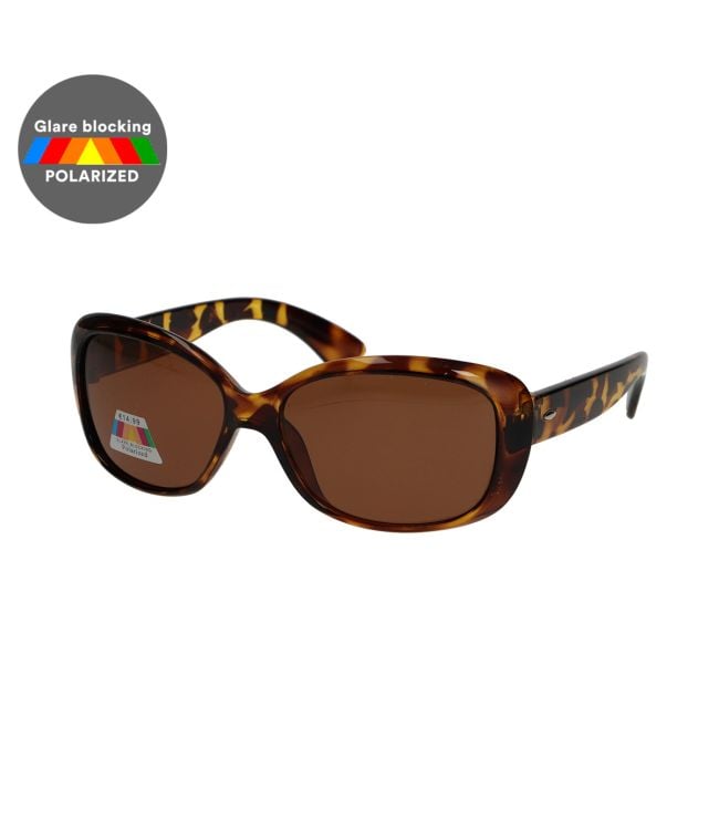 Spektrum Spektrum polarisierte Sonnenbrille Ovale Schildkröte braune Damen