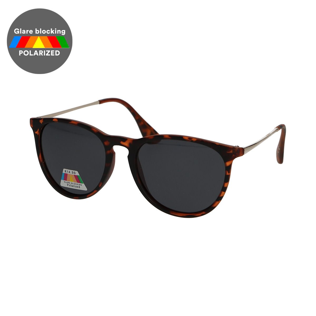 Spectrum Spectrum Polariazed Sonnenbrille um Schildkröte Goldgrau Damen