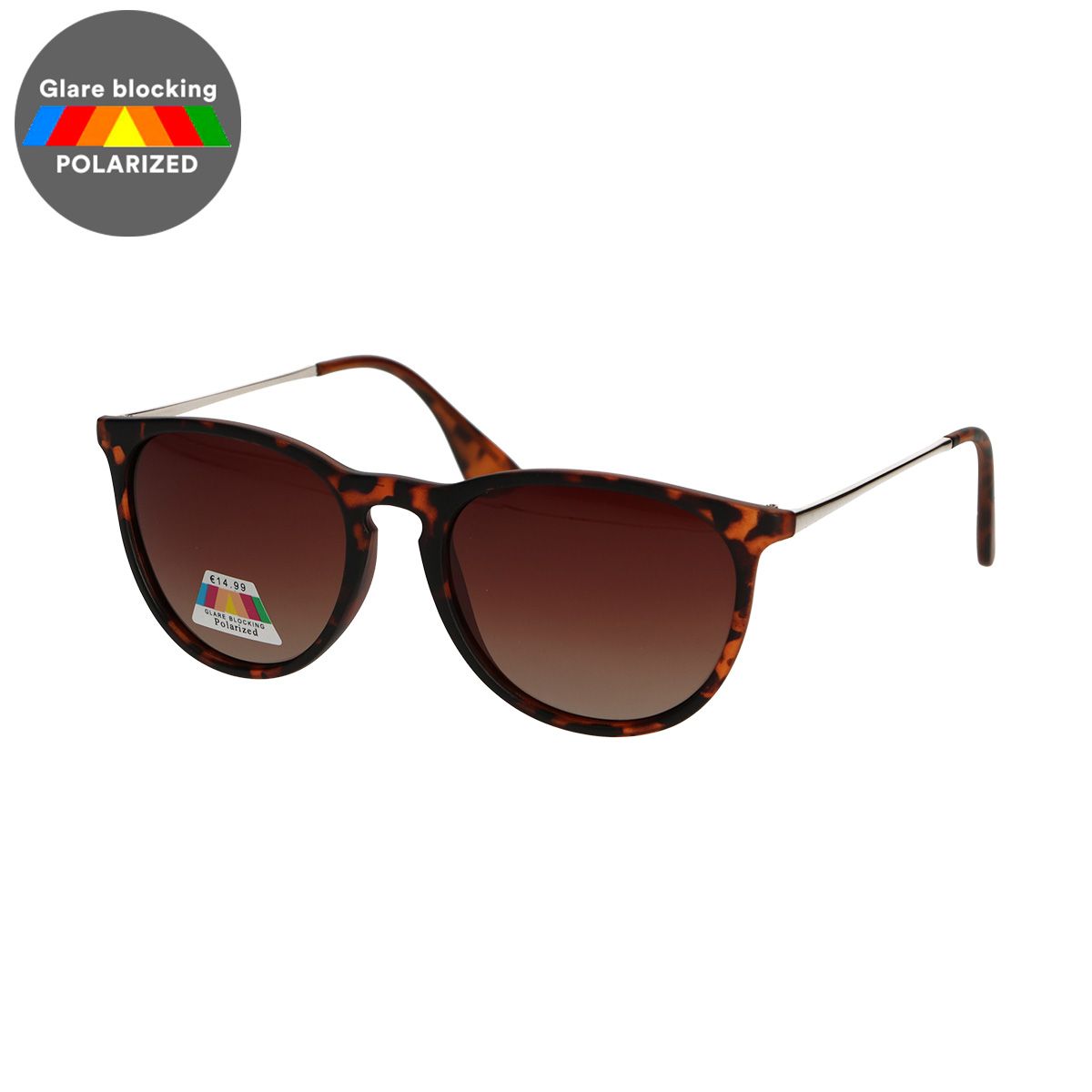Spectrum Spectrum Polariazed Sonnenbrille um Schildkröte goldene braune Damen