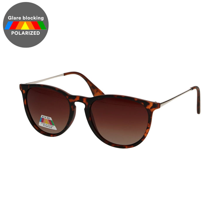 Spectrum Spectrum Polariazed Sonnenbrille um Schildkröte goldene braune Damen