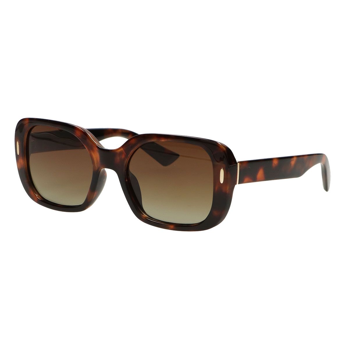 Spectrum polarisierte Sonnenbrille in Schildkrötenbraun mit goldenem Farbverlauf für Damen